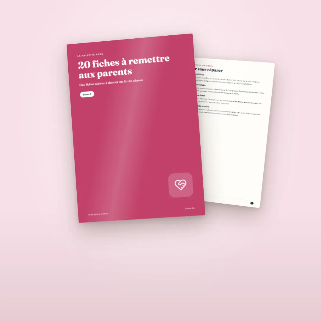Bonus 20 fiches à remettre aux parents
